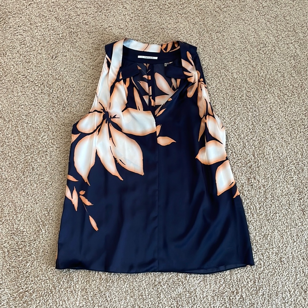 Tahari silky blouse